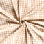 Cotton Poplin Gingham Camel 10 mm - Lametru.ro