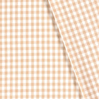 Cotton Poplin Gingham Camel 10 mm