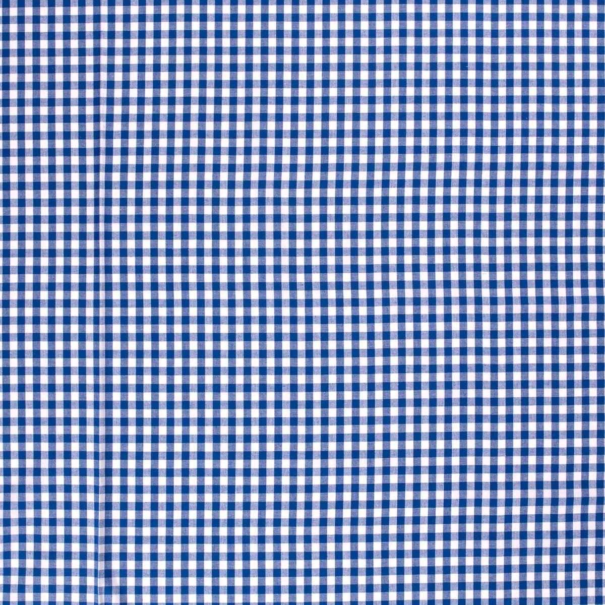 Cotton Poplin Gingham Cobalt 10 mm - Lametru.ro
