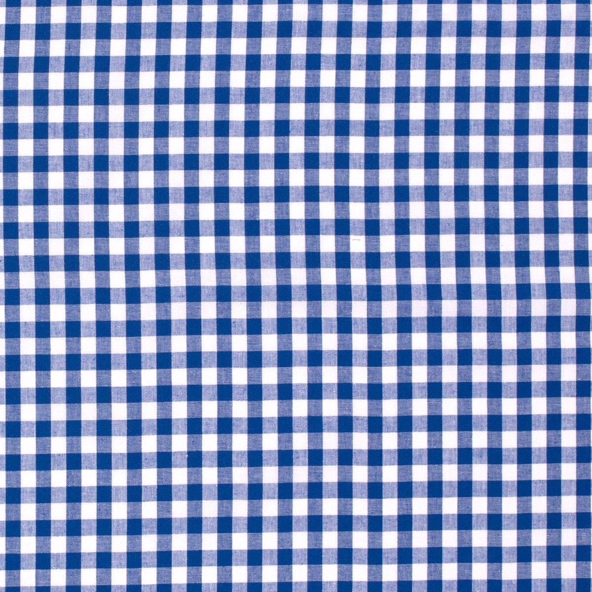 Cotton Poplin Gingham Cobalt 10 mm - Lametru.ro