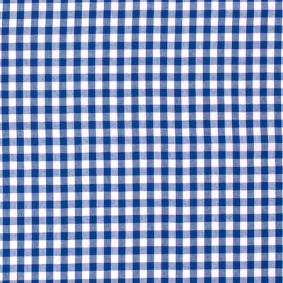 Cotton Poplin Gingham Cobalt 10 mm - Lametru.ro