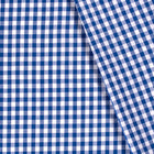 Cotton Poplin Gingham Cobalt 10 mm