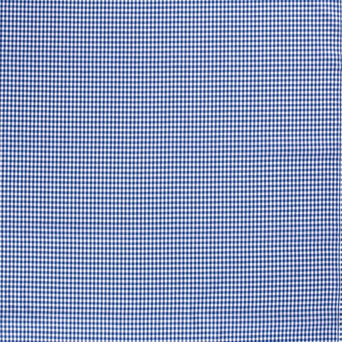 Cotton Poplin Gingham Cobalt 5 mm - Lametru.ro