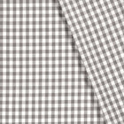 Cotton Poplin Gingham Dark Grey 10 mm
