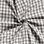 Cotton Poplin Gingham Dark Grey 20 mm - Lametru.ro