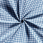 Cotton Poplin Gingham Indigo 10 mm