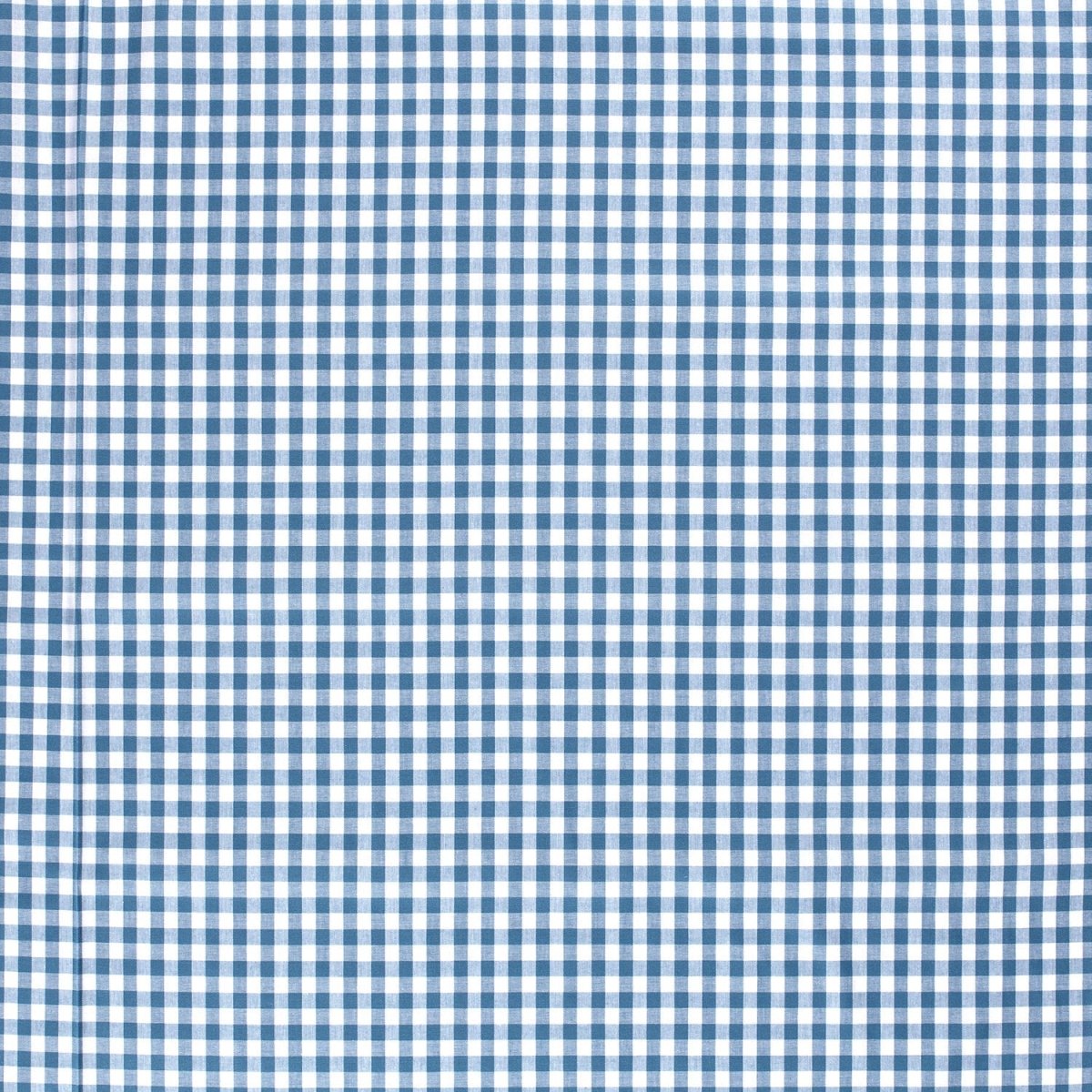 Cotton Poplin Gingham Indigo 10 mm - Lametru.ro