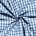 Cotton Poplin Gingham Indigo 20 mm