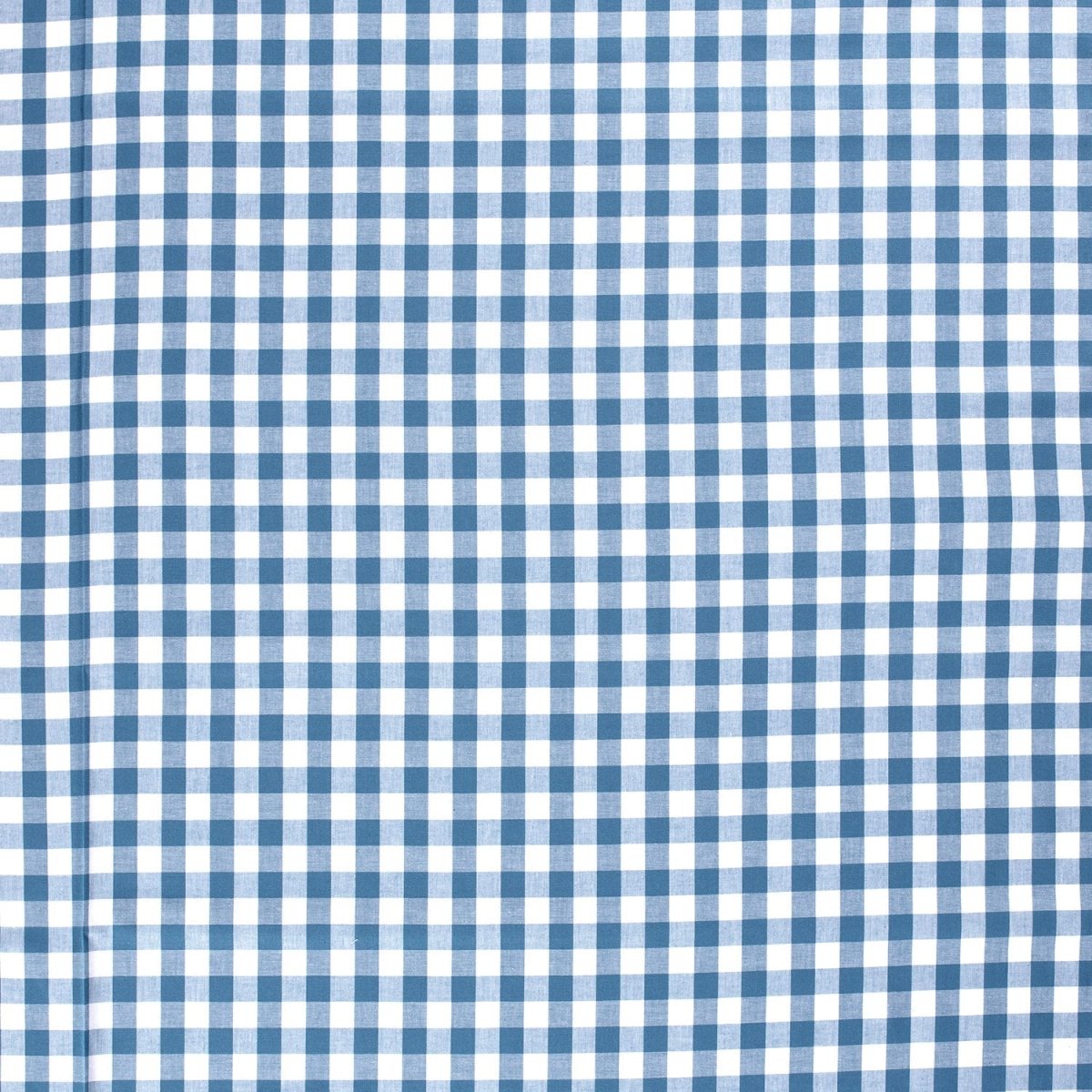 Cotton Poplin Gingham Indigo 20 mm - Lametru.ro