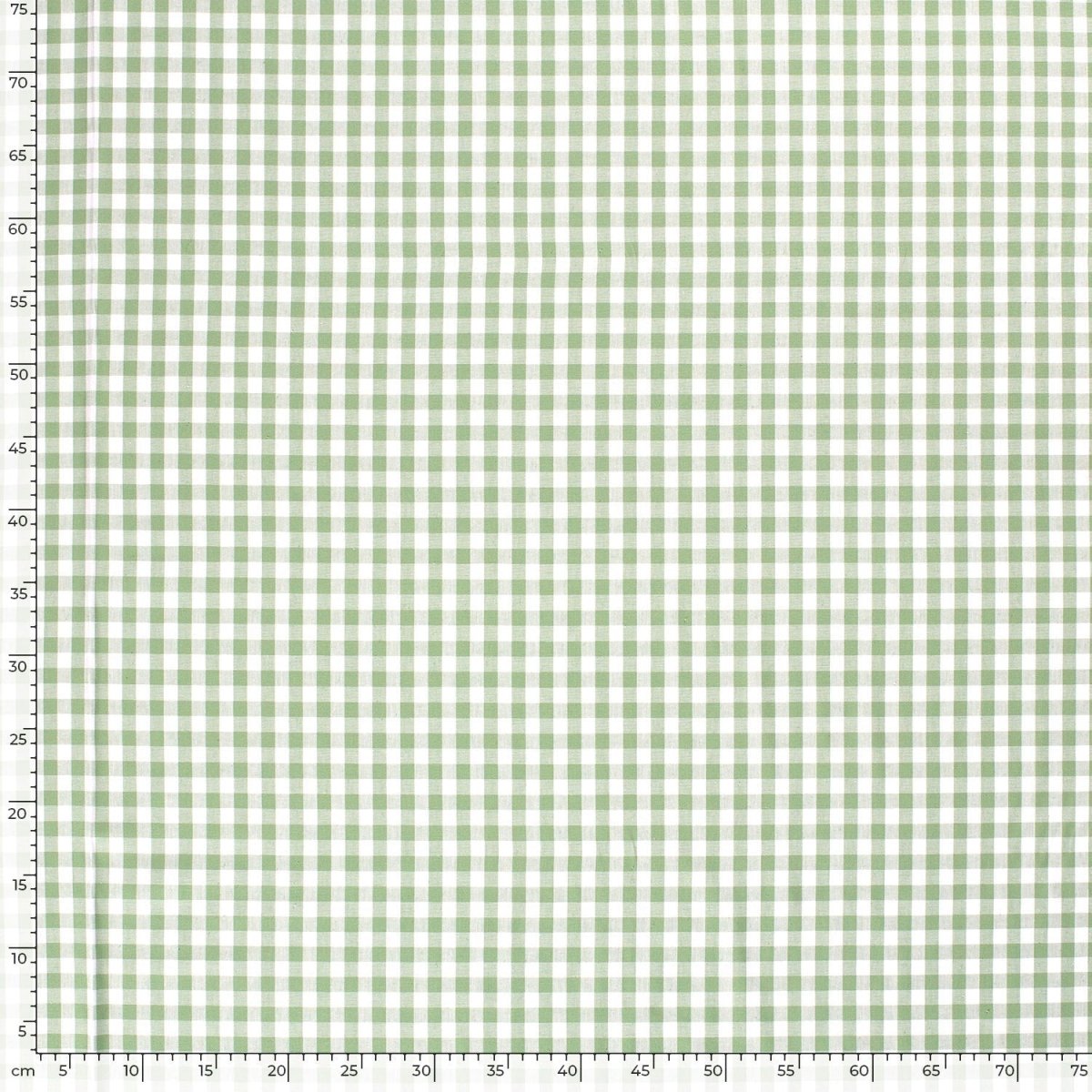 Cotton Poplin Gingham Mint 10 mm - Lametru.ro