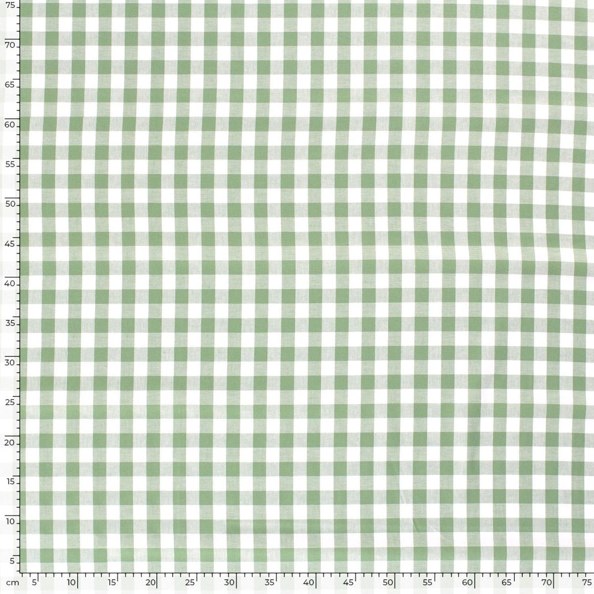 Cotton Poplin Gingham Mint 20 mm - Lametru.ro