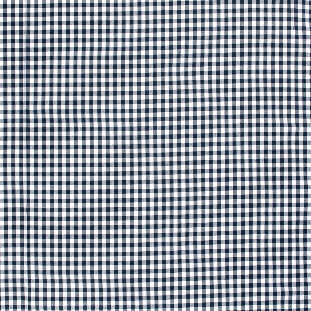 Cotton Poplin Gingham Navy 10 mm - Lametru.ro