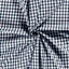 Cotton Poplin Gingham Navy 10 mm - Lametru.ro