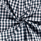 Cotton Poplin Gingham Navy 20 mm