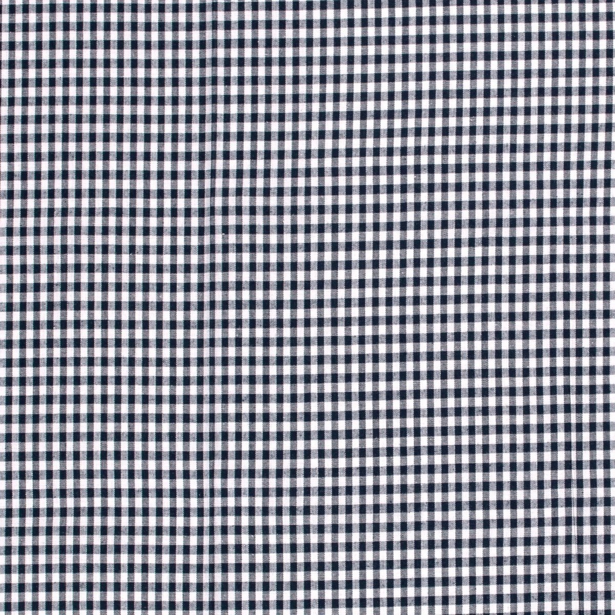 Cotton Poplin Gingham Navy 5 mm - Lametru.ro