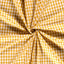 Cotton Poplin Gingham Ochre 10 mm - Lametru.ro