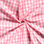 Cotton Poplin Gingham Pink 20 mm - Lametru.ro