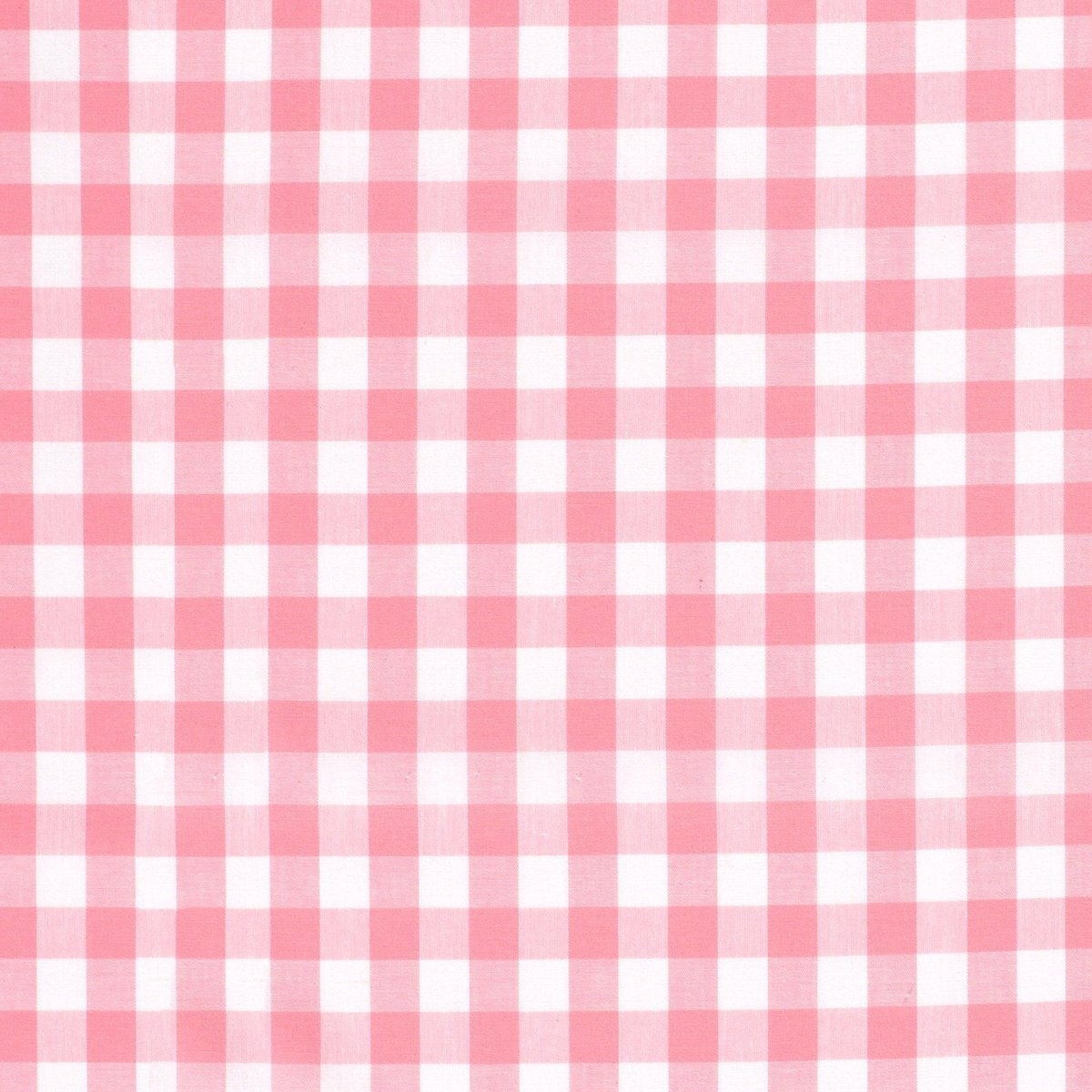 Cotton Poplin Gingham Pink 20 mm - Lametru.ro