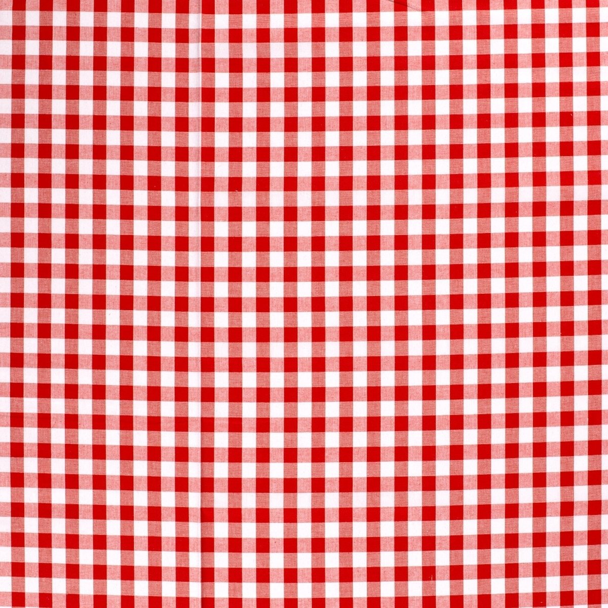 Cotton Poplin Gingham Red 20 mm - Lametru.ro