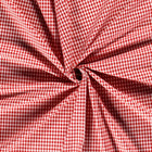 Cotton Poplin Gingham Red 5 mm
