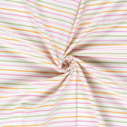 Cotton Poplin Printed Stripes Off-White