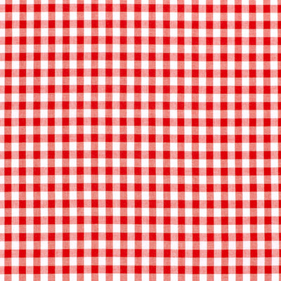 Cotton Poplin Gingham Red 5 mm