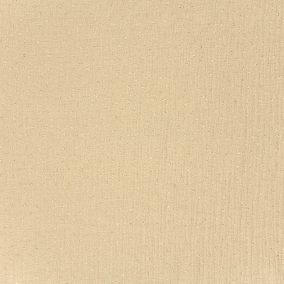 Double Gauze Dobby Dots Beige - Lametru.ro