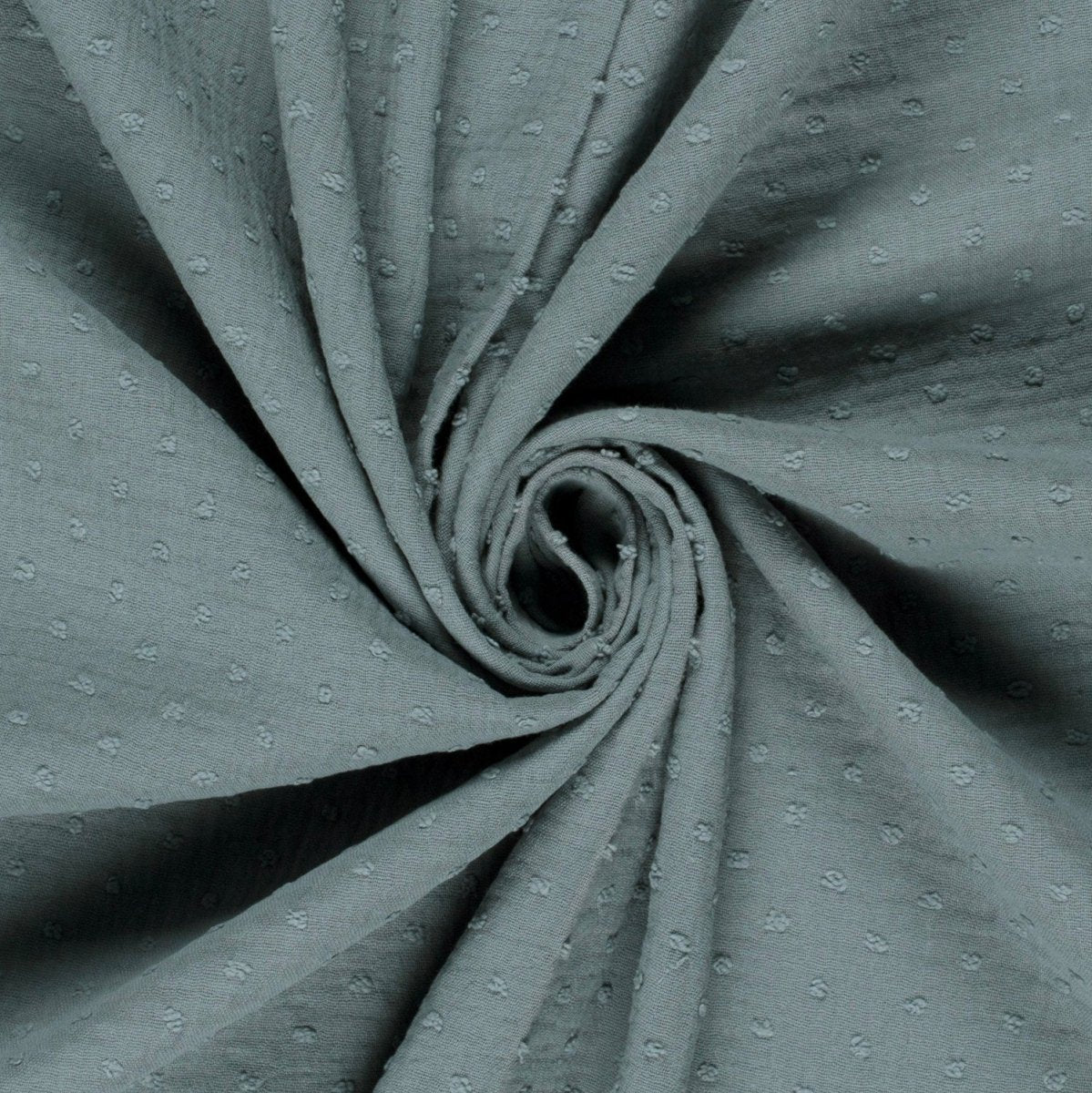 Double Gauze Dobby Dots Indigo - Lametru.ro