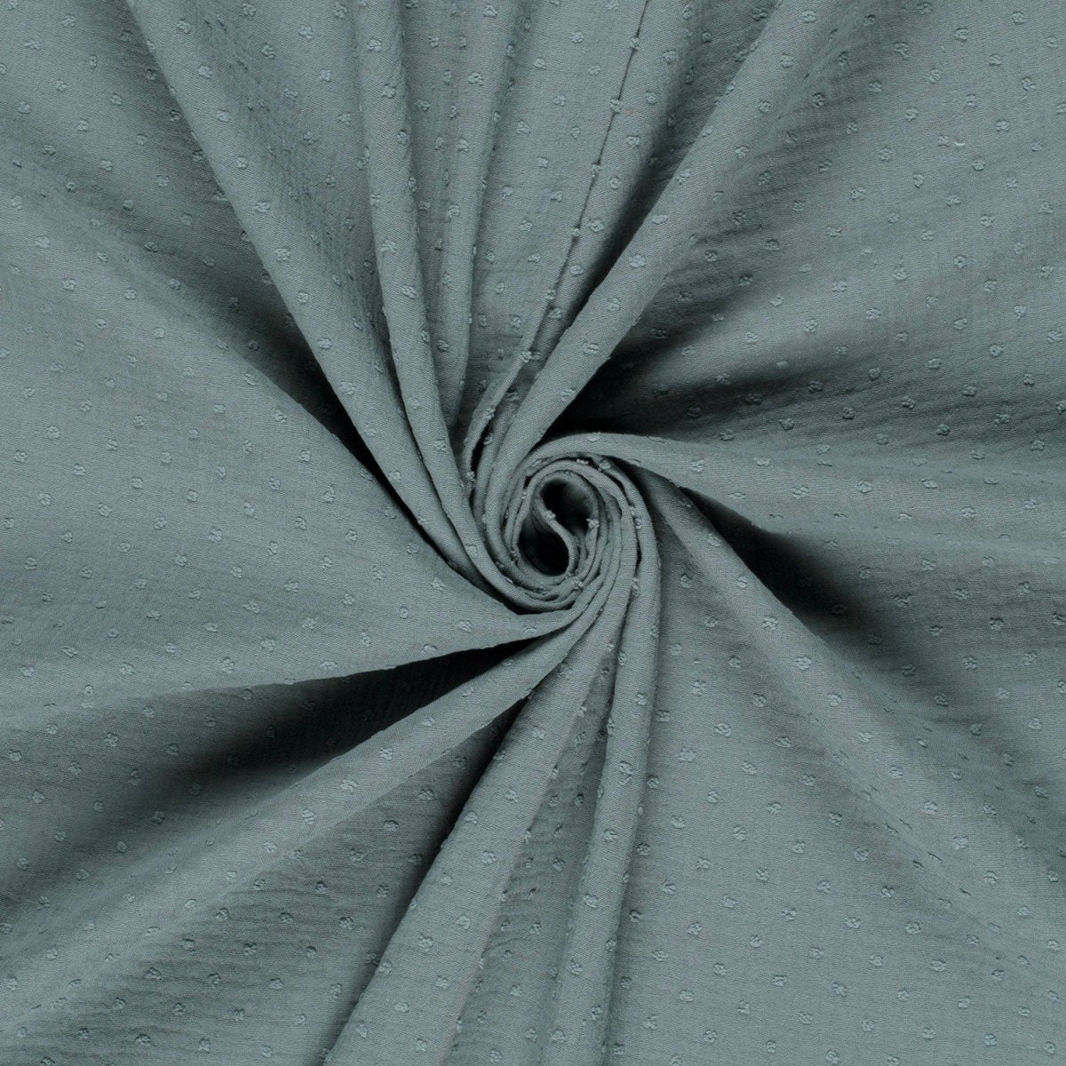 Double Gauze Dobby Dots Indigo - Lametru.ro