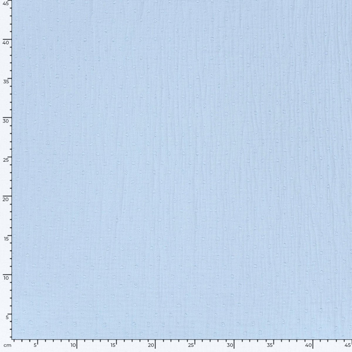 Double Gauze Dobby Dots Light Blue - Lametru.ro