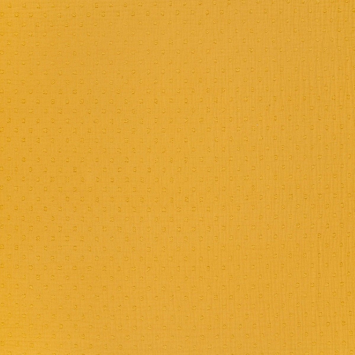 Double Gauze Dobby Dots Ochre - Lametru.ro