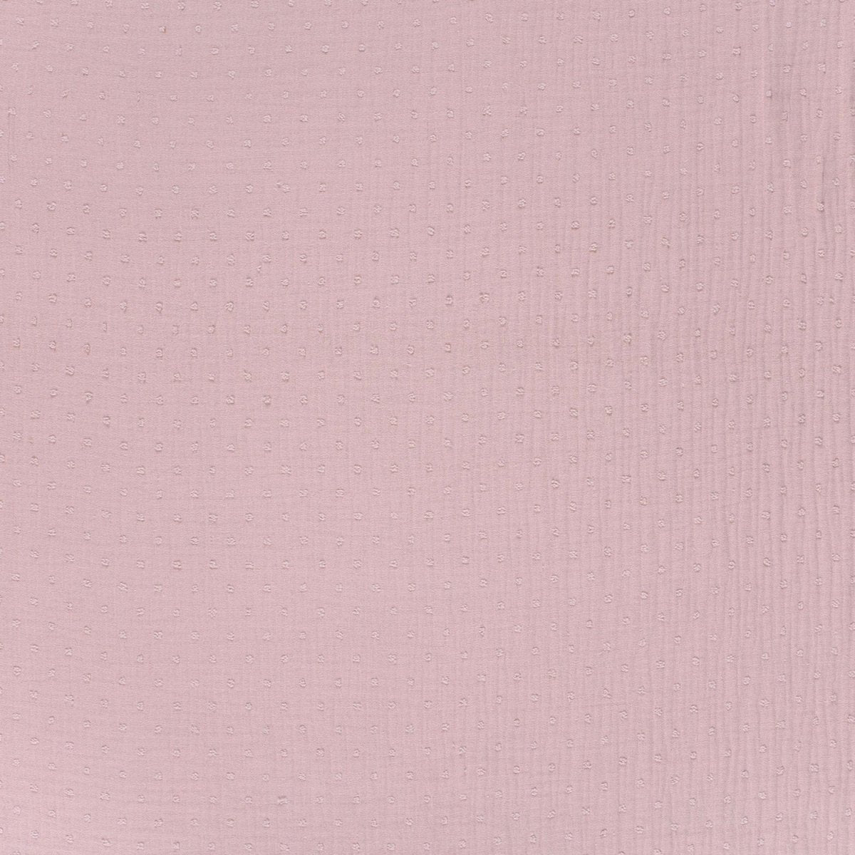 Double Gauze Dobby Dots Pink - Lametru.ro