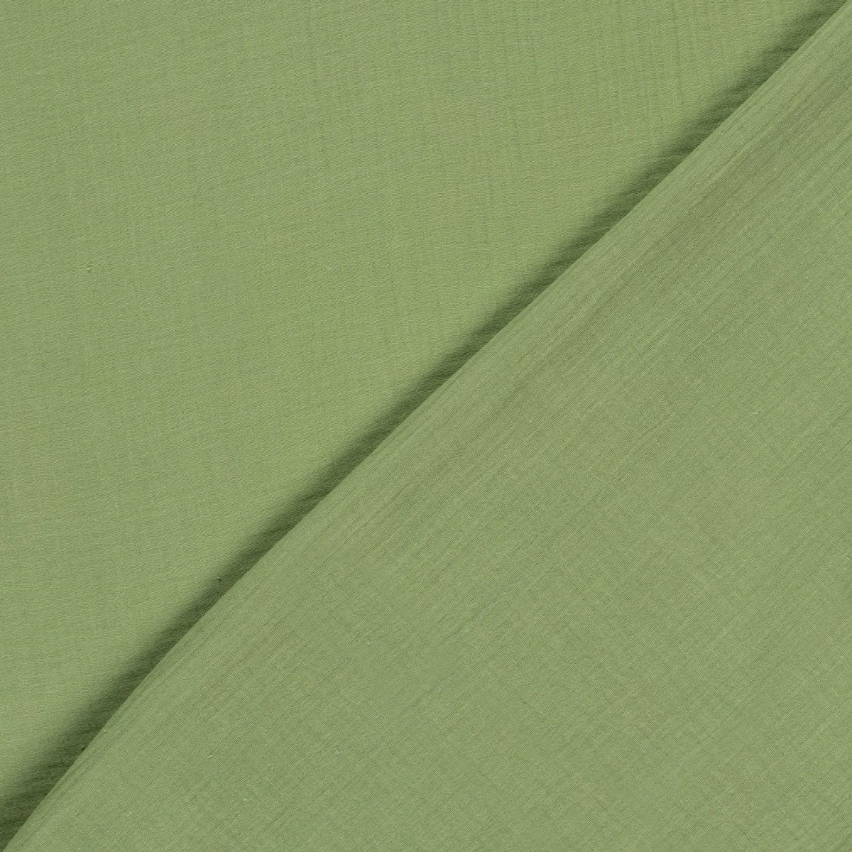 Double Gauze Lime Green - Lametru.ro