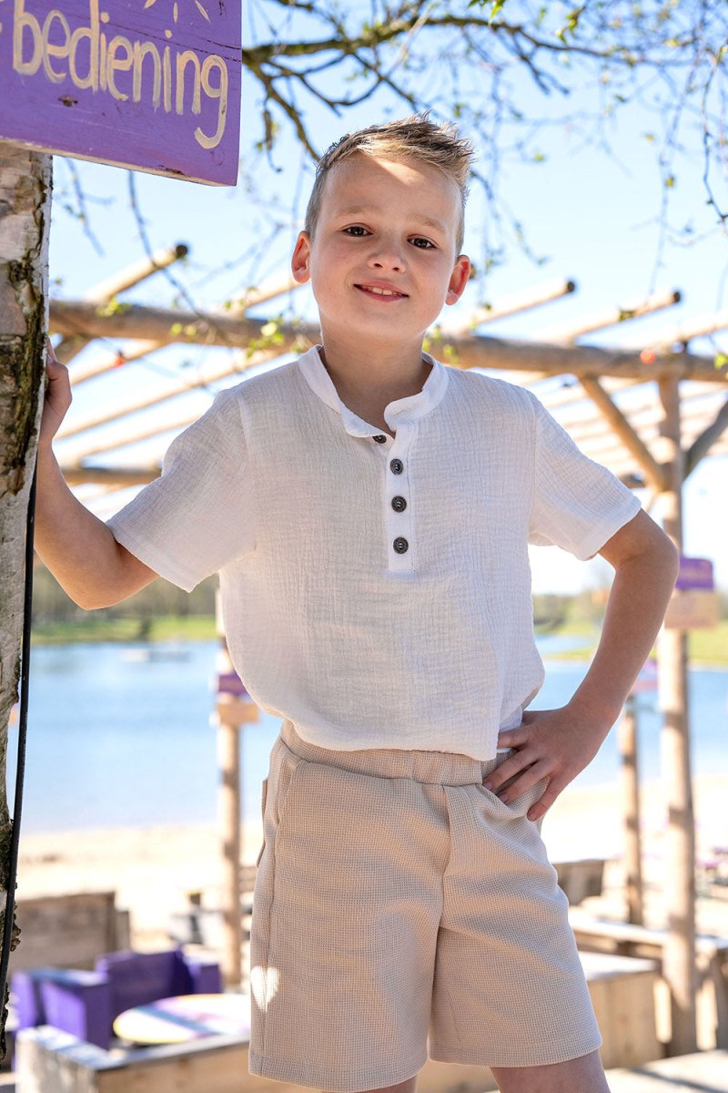 Double Gauze Off - White - Lametru.ro