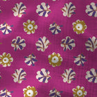 Double Gauze Printed Daia Violet / Mustard