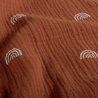 Double Gauze Printed Rainbow Brique