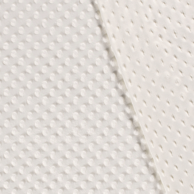 Minky Fabric Off White