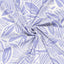 Cotton Satin Printed Leaves Lila