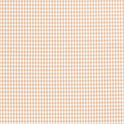 Cotton Poplin Gingham Camel 2.7 mm