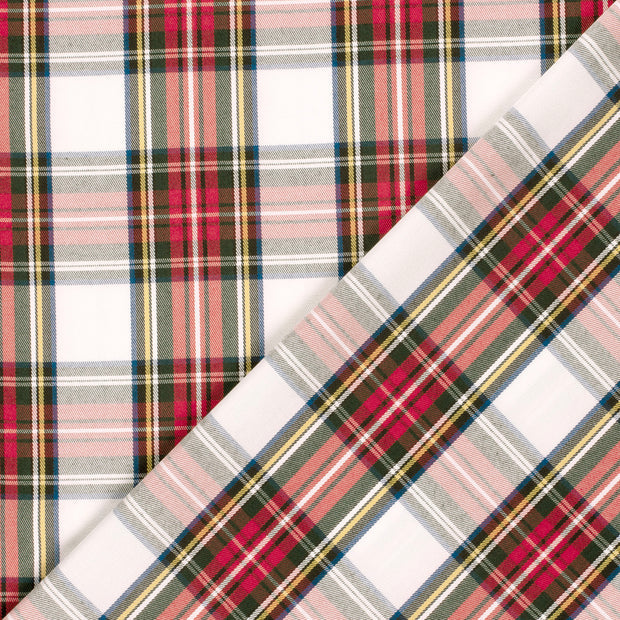 Garbadine Checks Off White