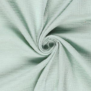 Double Gauze Dobby Dots Mint