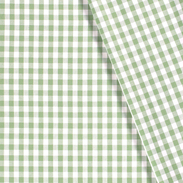 Cotton Poplin Gingham Mint 5 mm