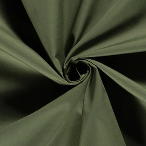 Cotton Poplin Khaki Green