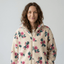 Printed Fleece Alina Ecru / Pink - Lametru.ro