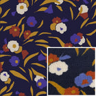 Printed Fleece Geoska Blue / Camel