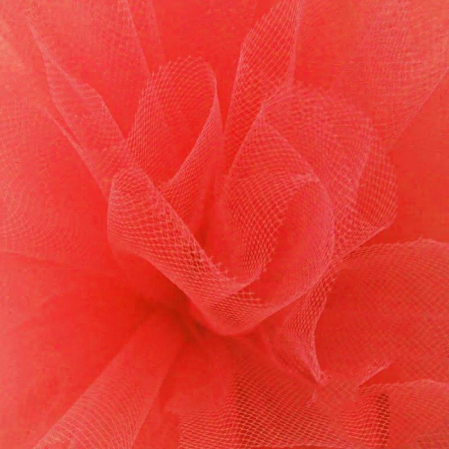 Tulle Red Tangerine