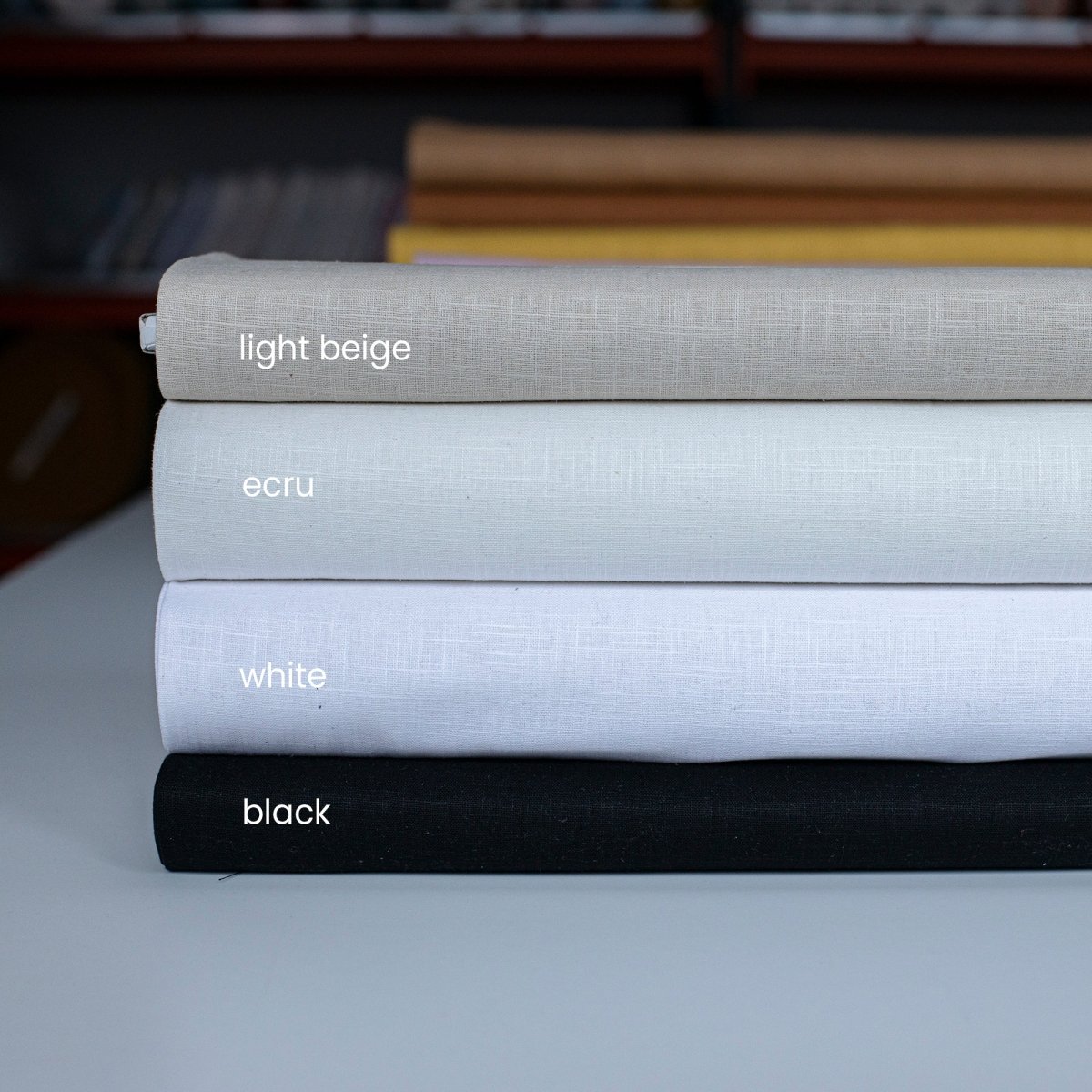 Washed Linen Black - Lametru.ro