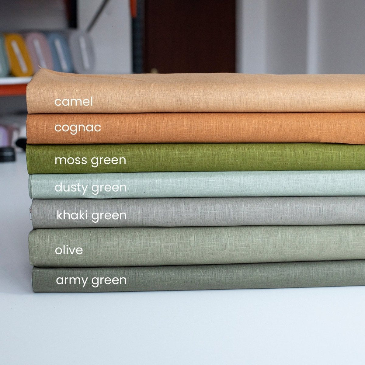 Washed Linen Dusty Green - Lametru.ro