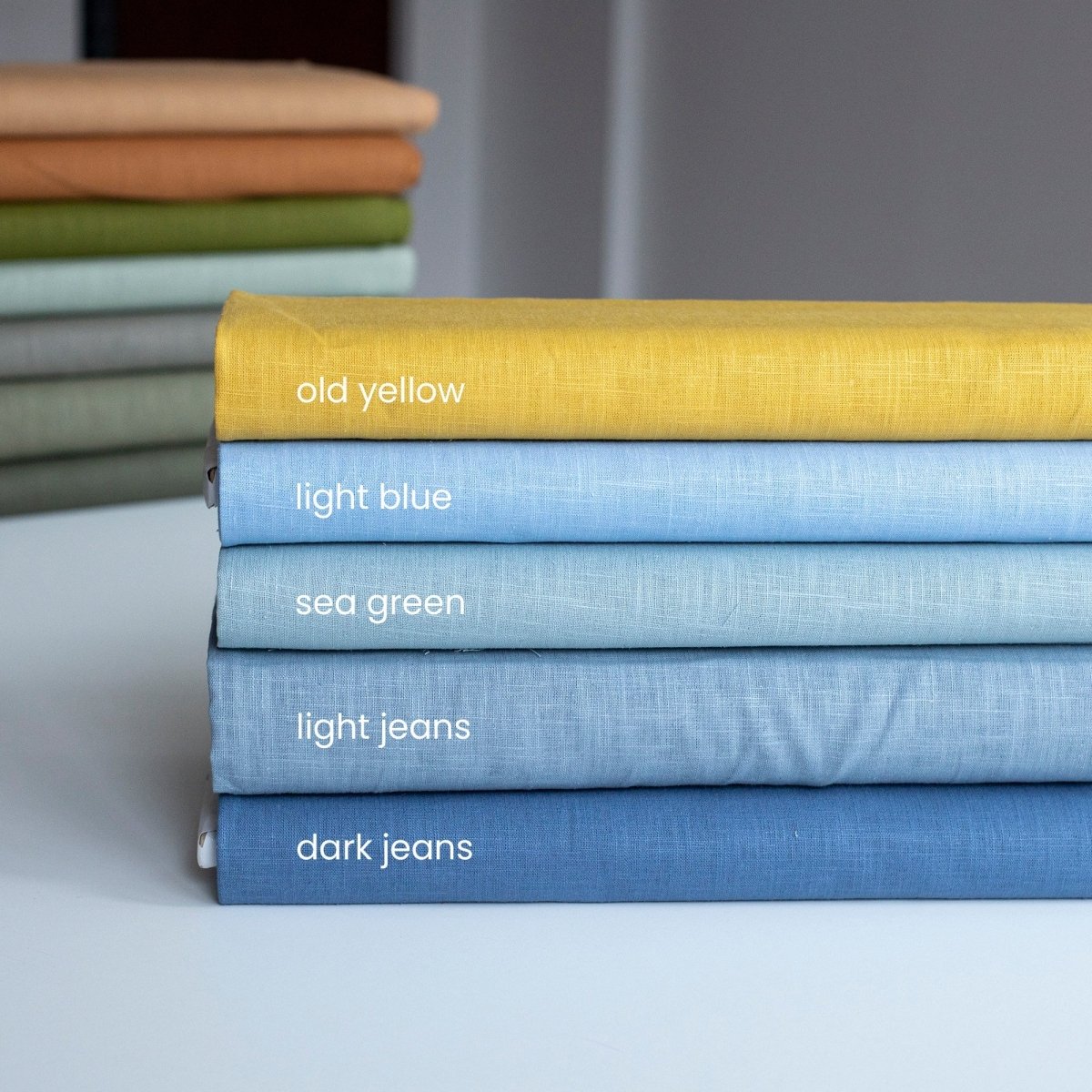 Washed Linen Old Yellow - Lametru.ro